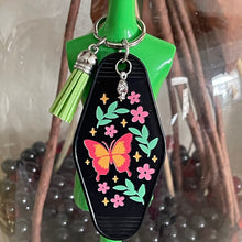 Load image into Gallery viewer, Butterflies - Groovy Retro Tassel Motel Keychains – R8