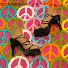 Load image into Gallery viewer, Bratz Footwear Black High Heel Sandal Criss-Cross Straps