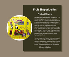 Load image into Gallery viewer, Josh Bosh Juicy Chew Challenge Fruit Shape Jellies 3-Pack – 7 Fruit-Flavored Shapes for the “Hit or Miss Challenge” per 9.87 Oz Bag