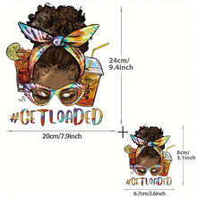 Load image into Gallery viewer, Get Loaded Tea Coffee Design Trendy Canvas Tote Bag Customizable Iron-On Graphic