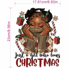 Load image into Gallery viewer, Fashion Graphic Print Just a Girl who Loves Christmas Design Trendy Canvas Tote Bag
