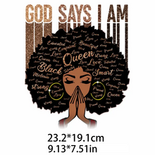 Load image into Gallery viewer, God Says I am Design Trendy Iron-on Heat Transfer