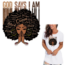 Load image into Gallery viewer, God Says I am Design Trendy Iron-on Heat Transfer