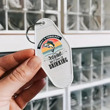 Load image into Gallery viewer, Gone Fishing Motel Keychains – Retro Charm for Modern Adventures - Ml-M12