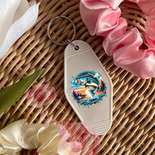 Load image into Gallery viewer, Gone Fishing Motel Keychains – Retro Charm for Modern Adventures - Ml-M12