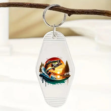 Load image into Gallery viewer, Gone Fishing Motel Keychains – Retro Charm for Modern Adventures - Ml-M12