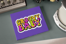 Load image into Gallery viewer, Retro 1970's Stickers - Groovy Baby 2.0" x 1.1" Die Cut