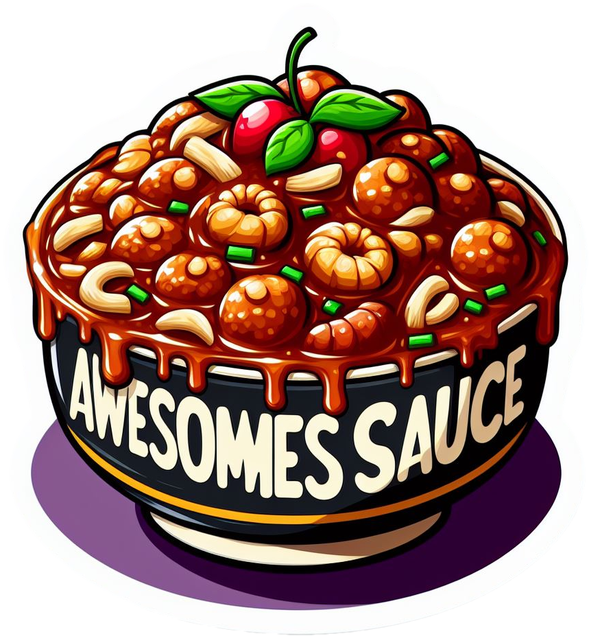 Awesome Sauce New Orleans Cajun Gumbo Vinyl Foodie Stickers