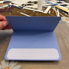 Load image into Gallery viewer, Purple Flowers Unique Handmade Greeting Cards Notecards Blank inside with Envelope