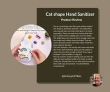 Load image into Gallery viewer, HESUSLA Cat Silicone Case for Touchland Hand Sanitizer Spray with Keychain&Charms,Compatible with Power Mist & Glow Mist 1 FL Oz/30ML for Touchland Case,Cute Travel Cover Sleeve Accessory (White Cat)