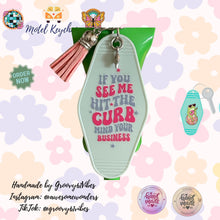 Load image into Gallery viewer, Groovy Peace Driving Motel Keychains – Retro Charm for Modern Adventures (DR1-DR12)