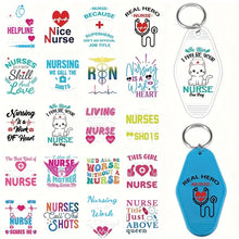 Load image into Gallery viewer, Nurse Healthcare Worker Inspired Motel Keychains – Retro Charm for Modern Adventures N1-N10