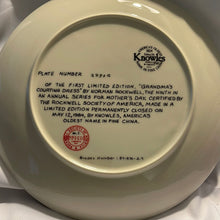 Load image into Gallery viewer, Vtg Bradford Exchange Norman Rockwell Plate 1984 Grandma's Courting 8.2" Mothers Day (Pre-owned)