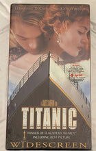Load image into Gallery viewer, Titanic VHS Movie, 1998, 2-Tape Set, Widescreen Edition