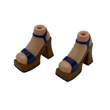 Load image into Gallery viewer, MGA Bratz Meygan Campfire First Edition Navy Blue Platform Sandals (Pre-owned)