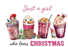 Load image into Gallery viewer, Just A Girl Who Loves Christmas Design Trendy Iron-on Heat Transfer