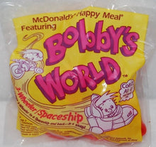 Load image into Gallery viewer, McDonald's 1993 Bobby's World 3-Wheeler Spaceship Red Toy