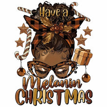 Load image into Gallery viewer, Fashion Graphic Print Have A Melanin Christmas Design Trendy Canvas Tote Bag
