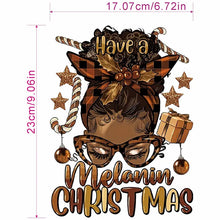 Load image into Gallery viewer, Fashion Graphic Print Have A Melanin Christmas Design Trendy Canvas Tote Bag
