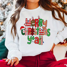 Load image into Gallery viewer, Merry Christmas Y'all Design Trendy Iron-on Heat Transfer