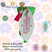 Load image into Gallery viewer, Groovy Peace Driving Motel Keychains – Retro Charm for Modern Adventures (DR1-DR12)