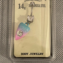 Load image into Gallery viewer, Hasbro Navel Pastel Ouija Mystifying Oracle Dangle 14g Surgical Steel Body Jewelry