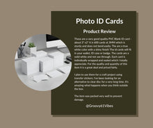 Load image into Gallery viewer, 600 Pack Blank PVC ID Cards 30 Mil White Plastic Card for Photo ID Badge Printers Personal Use Direct Printing Compatible for Customized Designs