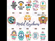 Load and play video in Gallery viewer, Boho Butterflies Motel Keychains – Retro Charm for Modern Adventures B11-B20