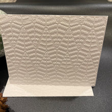 Load image into Gallery viewer, Evergreen Pine Trees Embossed Holiday Cards, White Holiday Cards Set, Handmade Elegant Greeting Cards, Textured Stationery, Minimalist