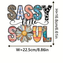 Load image into Gallery viewer, Sassy Little Soul Design Trendy Canvas Tote Bag Customizable Iron-On Graphic