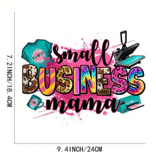 Load image into Gallery viewer, Small Business Mama Design Trendy Canvas Tote Bag Customizable Iron-On Graphic