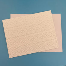 Load image into Gallery viewer, Snow Flowers Embossed Holiday Cards, White Holiday Cards Set, Handmade Elegant Greeting Cards, Textured Stationery, Minimalist