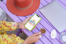 Load image into Gallery viewer, Retro Beach Stickers - Soul Full of Sunshine 2.0" x 2.0" Die Cut Sticker