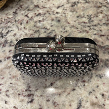 Load image into Gallery viewer, Lulu Townsend Black Sequin Evening Handbag Purse (Pre-owned)