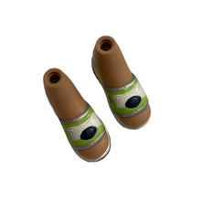 Load image into Gallery viewer, Bratz Doll Shoes Sandle Lime Green & Navy Blue #2 (Pre-owned)
