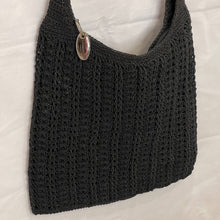 Load image into Gallery viewer, Liz Claiborne Black Crochet Purse tote (pre-owned)
