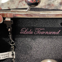 Load image into Gallery viewer, Lulu Townsend Black Sequin Evening Handbag Purse (Pre-owned)