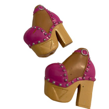Load image into Gallery viewer, Bratz Doll Shoefies Rose Pink High Heel Platform Shoes (Pre-owned)
