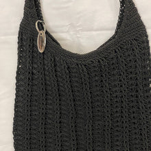 Load image into Gallery viewer, Liz Claiborne Black Crochet Purse tote (pre-owned)