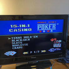 Load image into Gallery viewer, World Series of Poker 15-in-1 Casino TV Plug It &amp; Play Arcade (Pre-owned)
