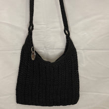 Load image into Gallery viewer, Liz Claiborne Black Crochet Purse tote (pre-owned)