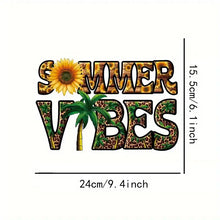 Load image into Gallery viewer, Beach Vibes Summer Sunrise Burn Design Trendy Iron-on Heat Transfer