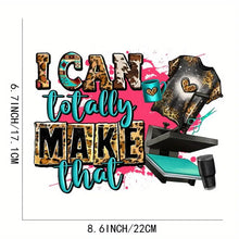 Load image into Gallery viewer, I can Totally Make That Mix Design Trendy Canvas Customizable Iron-On Graphic Tote Bag