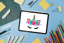 Load image into Gallery viewer, Unicorn Stickers - I'm a beautiful Rainbow Unicorn Face
