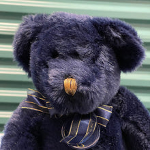 Load image into Gallery viewer, Build-A-Bear 2001 New Year Navy Blue Bear Plush (Pre-owned) Bear 13" BABW Workshop