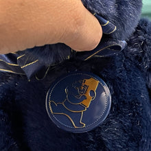 Load image into Gallery viewer, Build-A-Bear 2001 New Year Navy Blue Bear Plush (Pre-owned) Bear 13" BABW Workshop