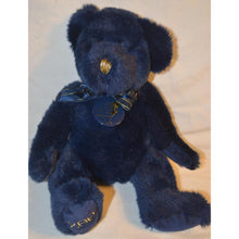 Load image into Gallery viewer, Build-A-Bear 2001 New Year Navy Blue Bear Plush (Pre-owned) Bear 13" BABW Workshop