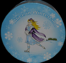 Load image into Gallery viewer, Alice in Winterland Glass Coasters 4pc Gift Set
