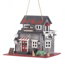 Load image into Gallery viewer, Route 66 Motorcycle Biker Bar Hanging Birdhouse
