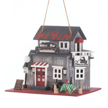 Load image into Gallery viewer, Route 66 Motorcycle Biker Bar Hanging Birdhouse